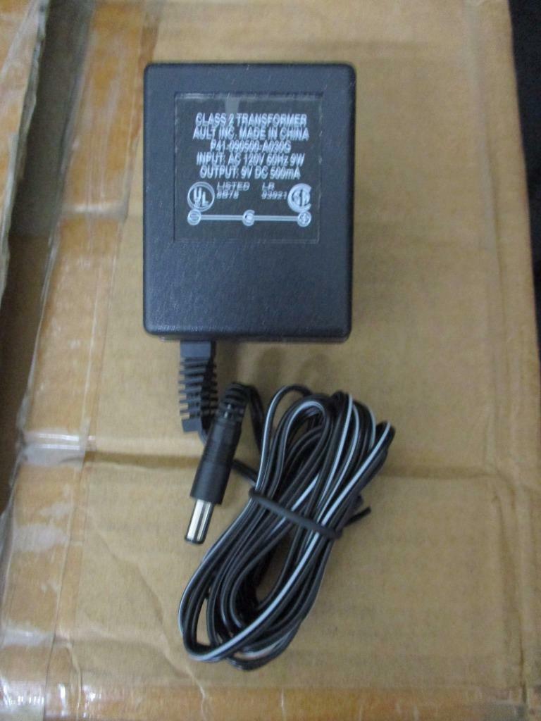 AULT INC. 9V DC 500mA P41-090500-A030G 30-46485-01 ac adapter power supply NEW - Click Image to Close